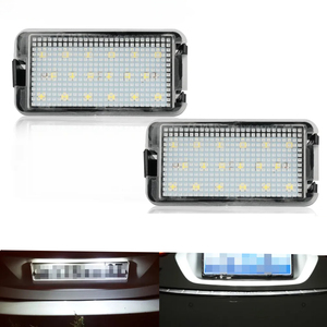 Lampe de plaque d'immatriculation LED pour voiture, rétroéclairage Canbus 6500K 12V Gprgit PZD0075 Seat Ibiza Arosa <span class=keywords><strong>Altea</strong></span> Cordoba MK1 MK2 Leon Toledo - Product Image 1