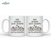Mug à café et thé en céramique personnalisable par sublimation, 11oz et 15oz, idéal pour la fête des Mères, vente en gros, nouveauté 2026