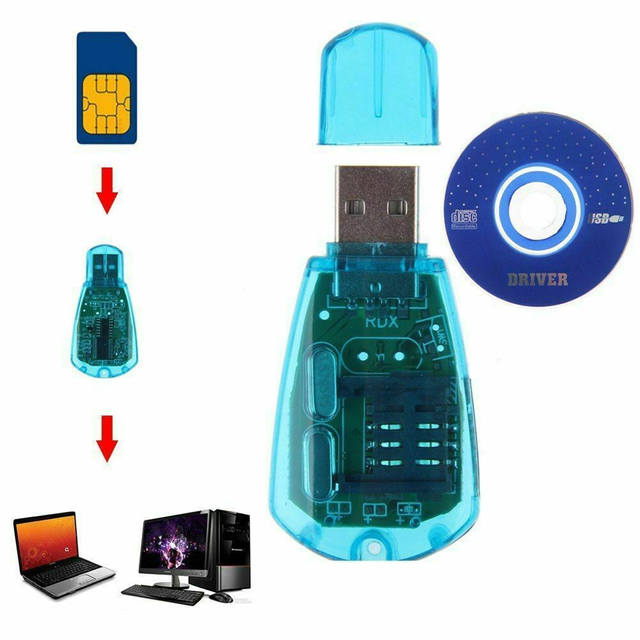 Usb Sim Card Reader Writer Copy Cloner Backup Clone Gsm Cdma Cellphone Sms Backup Sim Card Backup Kit/sim Card Cloner