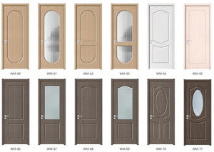 Gujia MDF <span class=keywords><strong>Porte</strong></span> Fabricant le plus populaire Chambre <span class=keywords><strong>intérieure</strong></span> de haute qualité Conception de <span class=keywords><strong>porte</strong></span> en bois affleurante Chambre à coucher moderne Porta Para Banheiro - Product Image 6