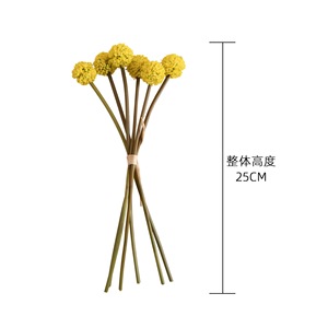 ช่อดอกไม้ประดิษฐ์ CallaFloral สีเหลืองเขียวขาวขุ่น ทำจากพลาสติก สำหรับตกแต่งภายใน - Product Image 4