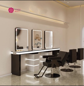 Espejos de Salón Estándar Europeo Yicheng Beauty, Espejos de Barbería, Conjunto de Equipamiento para <span class=keywords><strong>Peluquería</strong></span>, Muebles de Fabricación Profesional - Product Image 5