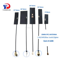 Venta al por mayor de fábrica Adhesivo interno Flexible MHF4 Ufl Zigbee 2,4G WiFi FPC Antena