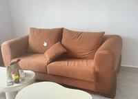 Juego de Sofás Ajustables de Estilo Japonés, Tapizado en Lana de Cordero Ecológica, Lavable, Desmontable, Color Crema, para Sala de Estar, Hospitales y Escuelas