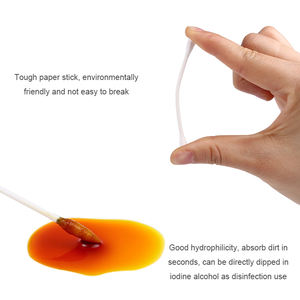 Bastoncini di Cotone 100% Originali per Igiene e Cura della Bellezza, 500 Pezzi con Bastoncino di Carta per Trucco e Pulizia - Product Image 6