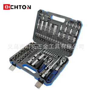 CHTON 108-Piece Tool Set 72-Tooth Ratchet Wrench Kit Mechanical Auto Home Repair - Product Image 5