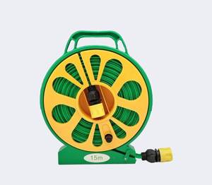 Carrete de manguera y manguera plana de jardín de tubo interior de PVC de 15 metros en caja de color personalizable de gran venta - Product Image 1