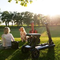 Scooter Eléctrico Plegable, Scooter de Movilidad para Ayudar a las Personas Mayores a Viajar a Corta Distancia, Uso para Jóvenes