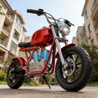 Sepeda Listrik Mini Scooter yang Dapat Disesuaikan untuk Anak-Anak, Roda 18 Inci, Dapat Diatur untuk Anak Usia 3-12 Tahun, Nyaman Digunakan