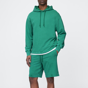 ชุดเสื้อมีฮู้ดแบบสวมหัวชุดเสื้อมีฮู้ดและกางเกงขาสั้นแฟชั่นแนวสตรีท - Product Image 1