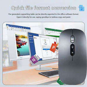 Souris vocale intelligente avec traduction précise pour la communication multilingue et l'interaction intelligente au bureau - Product Image 5