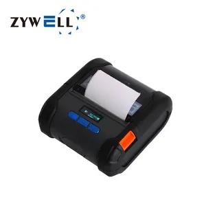 Mini label printer portable 80mm 2000mAh battery ZM04 inkless direct thermal barcode sticker printer