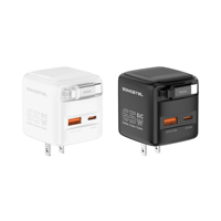 SOMOSTEL Q154 65W Pengisi Daya Cepat GaN, Adaptor Pengisian Daya Generasi Berikutnya dengan Teknologi SIC, Pengisi Daya Dinding dengan Colokan UK yang Dapat Dilipat