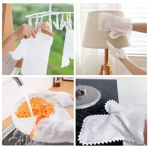 10PCS Dust <b>Cleaning</b> Gloves Non-woven Fish Scale <b>Duster</b> <b>Cleaning</b> Gloves Reusable Household Kitchen Gloves Clean Tools - Product Image 6