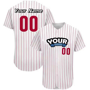 Uniforme de béisbol retro personalizado sudadera calor sublimado impreso transpirable hombres bordado béisbol Jersey - Product Image 2