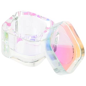Nail <b>Brush</b> Cup Dish Cup Crystal Glass Nail Dish Cup <b>Smooth</b> Edge for Acrylic Manicure Dappen Bowl Lid Nail Liquid Powder - Product Image 2