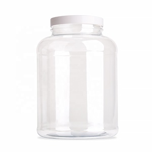 Boş kas kazanç Fitness <span class=keywords><strong>Protein</strong></span> tozu konteyner ambalajlı kavanoz 5L PET geniş ağız peynir altı suyu <span class=keywords><strong>Protein</strong></span> tozu depolama kavanoz - Product Image 1