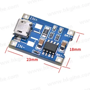 Hot Sales 4.5V-5.5V 1A Charger Overcurrent Protection Interface Without Protected USB Charging Board TP 4056 TP4056 in stock