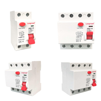 Sertifikat CE Tipe Elektromagnetik RCCB 2,4 Kutub 16a 32a 63a 100a Magnetik ELCB RCD RCBO Pemutus Sirkuit Arus Sisa