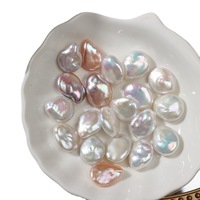 Perles en vrac naturelles d'eau douce baroques en forme de goutte d'eau, 13-14 mm, forte luminosité, pour la fabrication de bijoux DIY