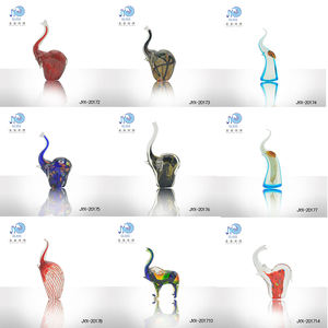 장식품 동물 유리 날려 코끼리 장식 장식 예술 유리 야생 동물 장식 가정 장식 - Product Image 4