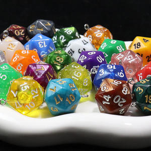 Etiqueta de viaje de <span class=keywords><strong>dados</strong></span> de acrílico de 20mm personalizada-colgante de llavero de color, adecuado para la fabricación de joyas DIY y suministro de regalo de fiesta masiva - Product Image 2