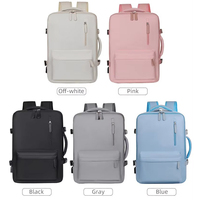 Sac à dos pour ordinateur portable de voyage de luxe en nylon Oxford imperméable, tendance, avec poche latérale et logo personnalisé, vente chaude