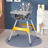 Chaise haute bébé portable et réglable Purorigin, design moderne, double plateau, siège de repas pour cuisine et chambre