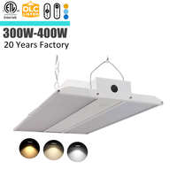 Lampu LED Linear High Bay ETL DLC Sensor 400w 300w 200w USA Kanada EU Daya Tinggi 100v-347v untuk Gudang
