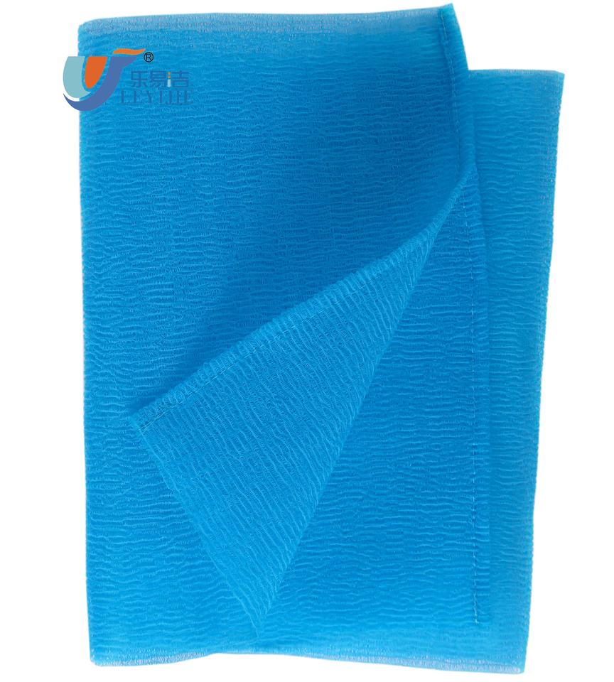 Factory Direct Korean 100% Nylon Body Scrub Exfoliating Shower Towels Japanese Beauty Body Mesh Wash Cloth