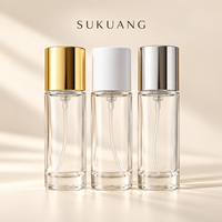 En stock, vente en gros : flacon de parfum à sertir 10ml, 15ml, 20ml, 50ml, flacon en verre de luxe vide, portable, rechargeable, avec pulvérisateur à pression