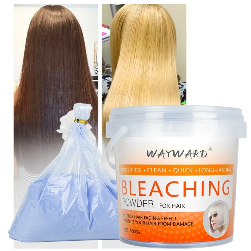 Dust Free White Blue Bleaching Powder Color Hair Bleach For Hair