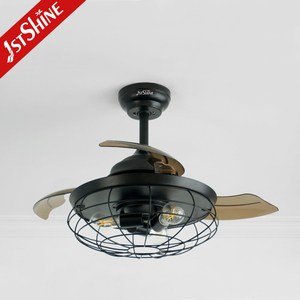 1stshine Led Ventilador de Techo Decorativo Retráctil Control Remoto 36 Pulgadas Ventilador de Techo con Luz - Product Image 1