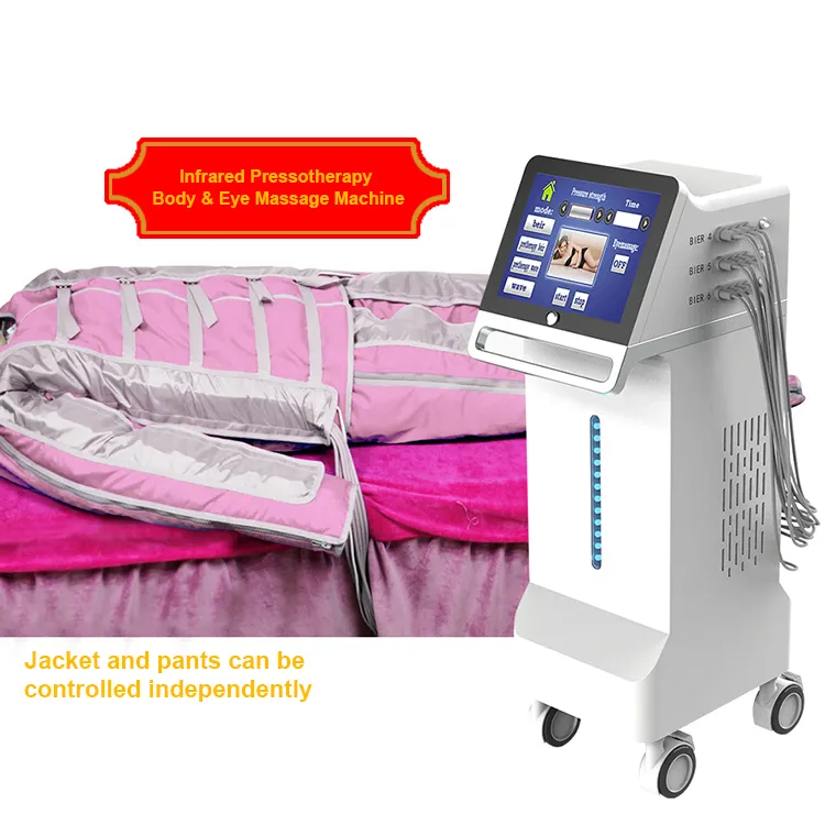 2024 Vertical Pressotherapy Massage Lymphatic Drainage Air Infrared Pressure Detox Slimming Suit Air Wave Therapy System