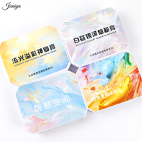 Vente flash - Gel UV 9 couleurs, palette de gel crémeux métallique pailleté, gel semi-solide pour nail art, pour manucure DIY avec éponge