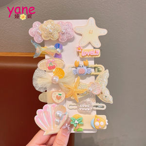 Pinces à cheveux pour enfants ensemble d'accessoires de cheveux fantaisie emballage en carton en métal épingles à cheveux mignonnes de mode en gros - Product Image 5