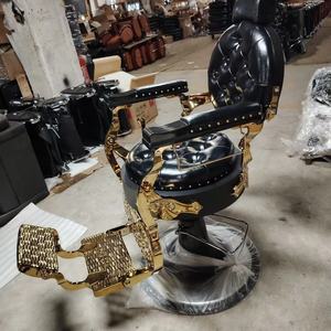 2025 Sober Retro Style Barbershop Red Leather Styling Shaving <b>Chair</b> Luxury Reclining Swivel Frame <b>Barber</b> <b>Chair</b> for Salon - Product Image 5