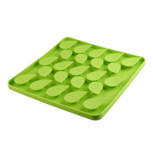 Bol pour animaux de compagnie en silicone anti-glouton avec motif floral pour une alimentation lente - Product Image 3