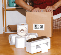 Étiquettes thermiques adhésives vierges - Autocollantes multi-usages pour le bureau/l'expédition/les supermarchés - Tailles et couleurs personnalisées - PP/PVC