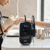 Machine à ongles professionnelle mini rechargeable à moteur brossé, avec boîtier en plastique creux de haute qualité, 30000 tr/min, tige de 2,3 mm, populaire