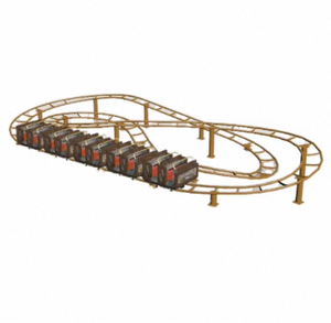 Mini-montagnes russes d'intérieur/extérieur pour enfants, fabriquées en Chine, pour centres commerciaux, en acier durable - Product Image 1