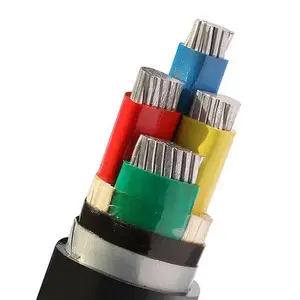 Kabel daya lapis baja 4 Core 6mm 10mm 16mm Cu/PVC/PVC 4x10 4x16 4x25 4x35 tembaga murni harga murah kabel