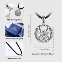 Collier hache en argent massif 925 pour hommes, amulette nordique, Viking, bijoux