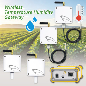 Sensor Inalámbrico de Temperatura y Humedad Digital RF de 4 Canales, Impermeable IP65, de Plástico - Product Image 1