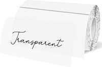 Étiquettes thermiques transparentes autocollantes 2x4 pouces, autocollants transparents imperméables pour la création de logos
