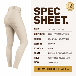 <span class=keywords><strong>Pantaloni</strong></span> da Equitazione Lanyu Personalizzati con Grip in Silicone, Patch al Ginocchio, Seduta Completa, Elasticizzati, Slim Fit, <span class=keywords><strong>per</strong></span> Allenamento Quotidiano - Product Image 2