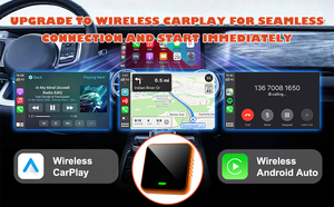 ดองเกิล CarPlay ไร้สาย 2in1 อะแดปเตอร์ Android Auto ไร้สาย กล่องอัจฉริยะ AI ระบบอัจฉริยะในรถยนต์สำหรับรถยนต์ที่มี CarPlay แบบใช้สาย - Product Image 3