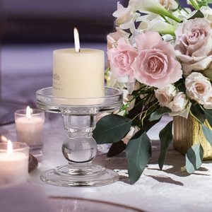 Portacandele per Matrimoni, Cene, Compleanni, Decorazione Casa Supporto per Maniglia in Vetro - Product Image 6