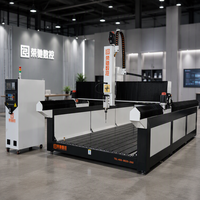 Machine de gravure et de fraisage CNC industrielle à 3 axes pour l'aérospatiale, le transport ferroviaire, le travail des panneaux composites en nylon, en bois et en sandwich