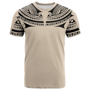 T-shirt pour homme à col rond et manches courtes, imprimé turquoise <span class=keywords><strong>tribal</strong></span> polynésien samoan, impression personnalisée, t-shirts de sport pour homme - Product Image 3